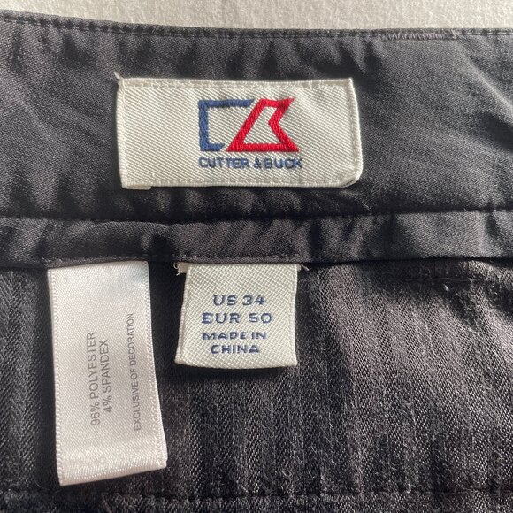 Cutter & Buck Men’s Black Shorts – Size 34 | 10” Inseam, Stretch, Like New - Picture 5 of 5